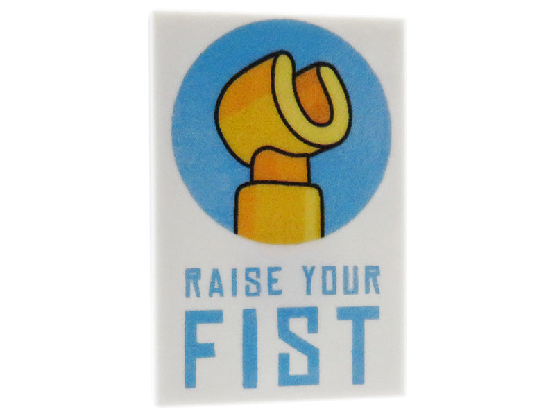 Raise Your Fist poster - Custom printed tile 2x3