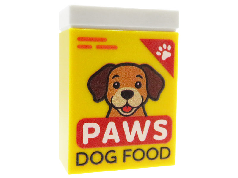 Paws Dog Food – Custom printed brick 2x3