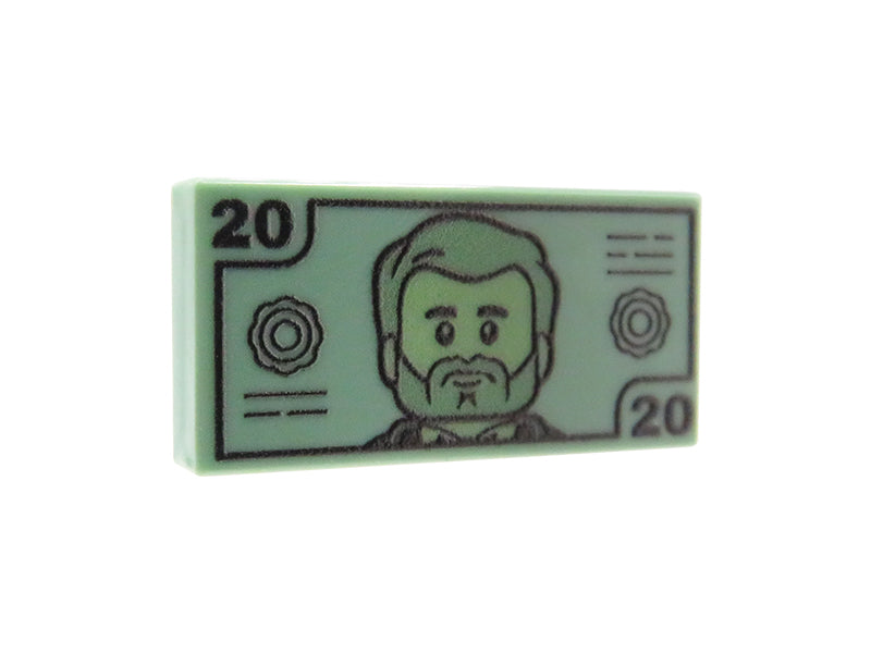 Banknot 20 - Nadruk custom na płytce 1x2