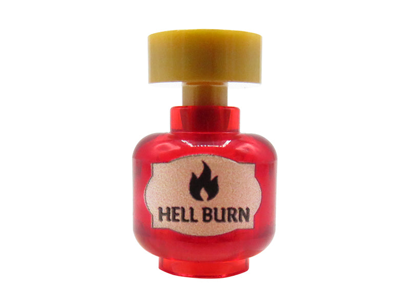 "Hell burn" Magic Potion – Custom printed minifig head