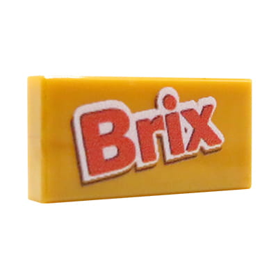 NAH Customs - Brix chocolate bar custom printed 1x2 LEGO tile