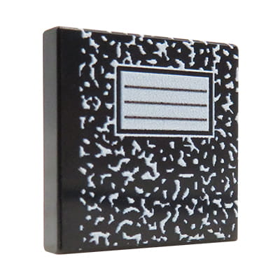 NAH Customs - Notebook or journal custom printed on 2x2 LEGO tile