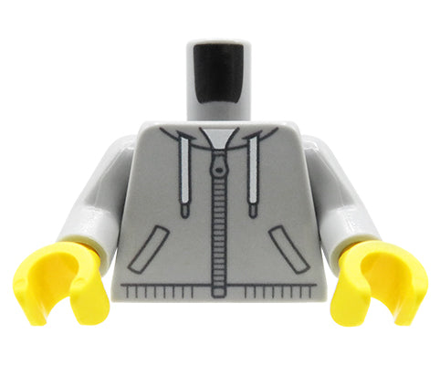 Hoodie - Custom printed minifig torso - yellow hands