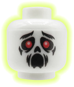 Ghost / Demon - Custom printed minifig head