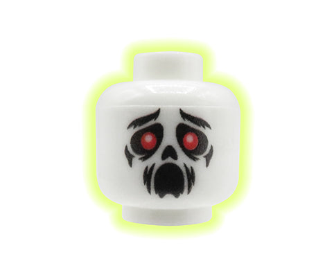 Ghost / Demon - Custom printed minifig head
