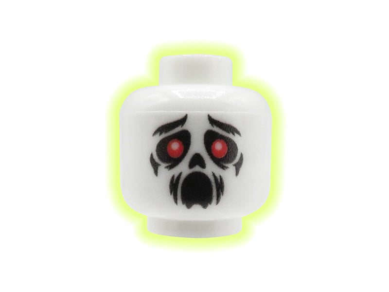 Ghost / Demon - Custom printed minifig head