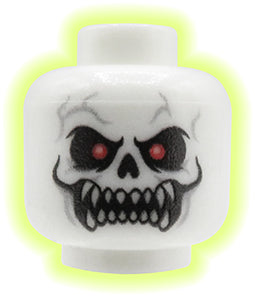 Ghost / Demon, angry face - Custom printed minifig head
