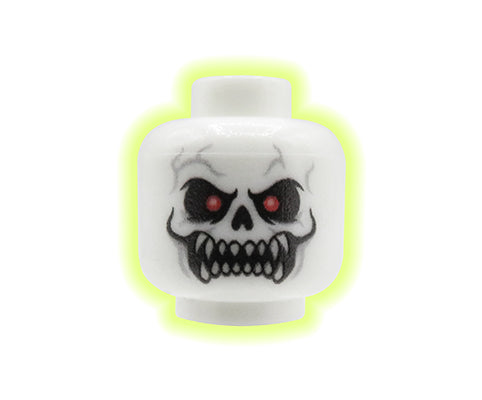 Ghost / Demon, angry face - Custom printed minifig head