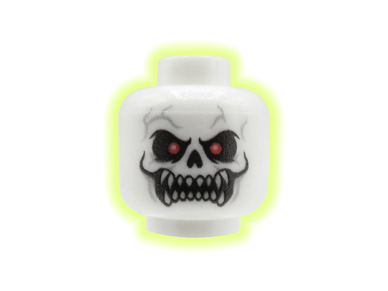 Ghost / Demon, angry face - Custom printed minifig head
