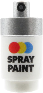Farba w sprayu - Nadruk custom na okrągłym klocku 1x2
