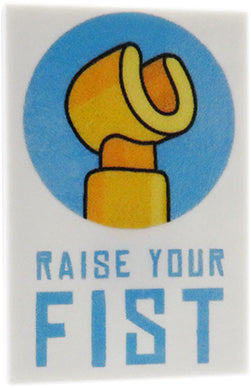 Raise Your Fist poster - Custom printed tile 2x3