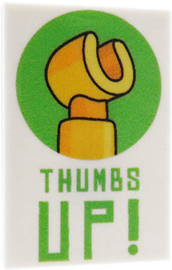 Thumbs Up! poster - Custom printed tile 2x3