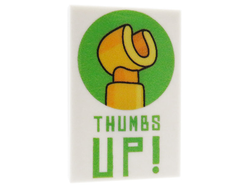 Thumbs Up! poster - Custom printed tile 2x3
