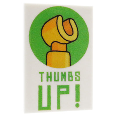 Thumbs Up! poster - Custom printed tile 2x3