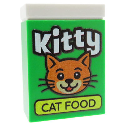 Kitty Cat Food – Custom printed brick 2x3