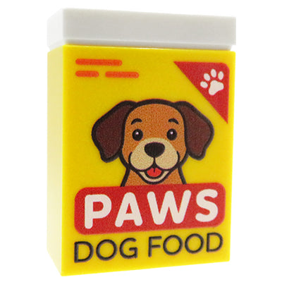 Paws Dog Food – Custom printed brick 2x3