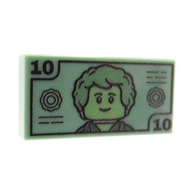 Banknot 10 - Nadruk custom na płytce 1x2