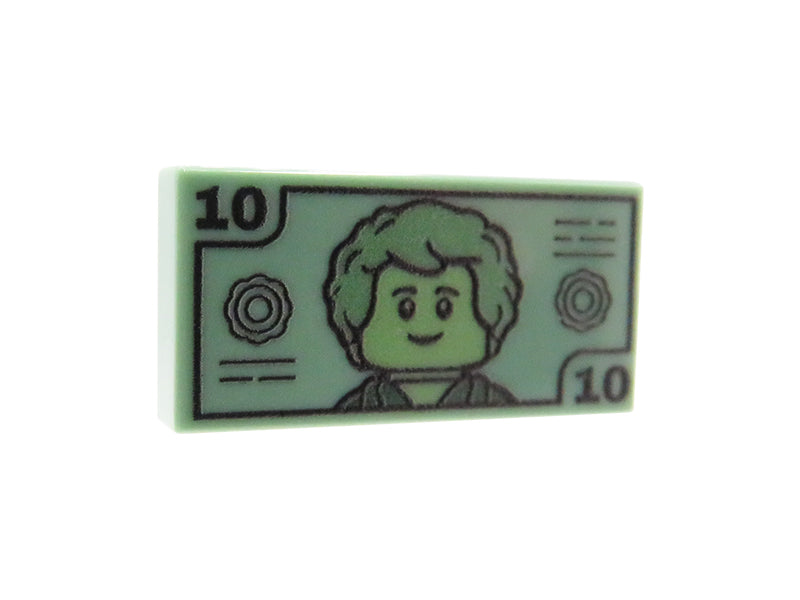 Banknot 10 - Nadruk custom na płytce 1x2