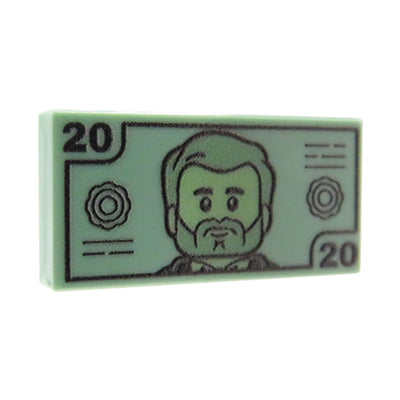 Banknot 20 - Nadruk custom na płytce 1x2
