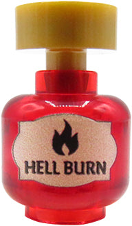 "Hell burn" Magic Potion – Custom printed minifig head