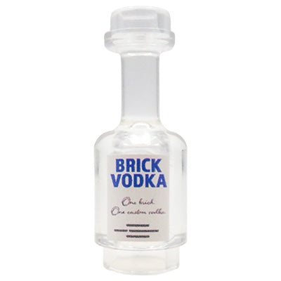 Custom printed LEGO vodka in a bottle