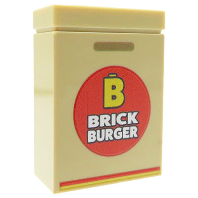 Custom LEGO Brick Burger fast food set 