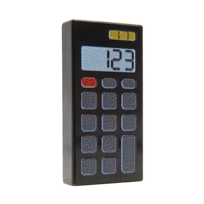 NAH Customs - Calculator custom printed on 1x2 LEGO tile