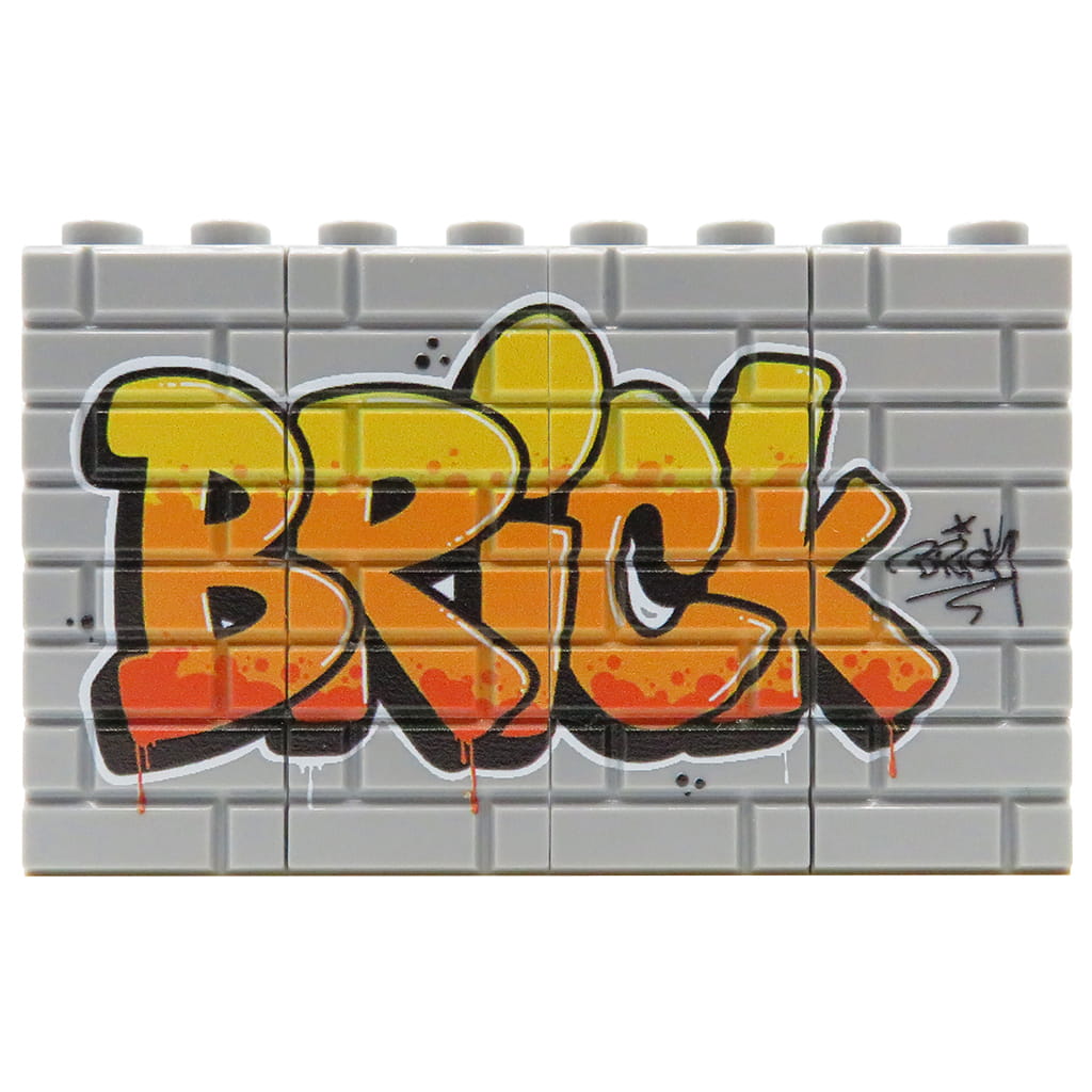 NAH Customs - Street art graffiti custom printed on LEGO bricks