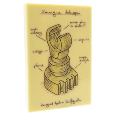 NAH Customs - Vintage medical illustration 6 anatomy chart educational poster custom printed on 2x3 LEGO tile