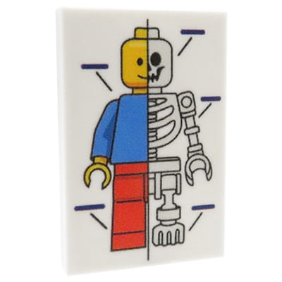 NAH Customs - Medical poster hospital clinic doctor office decoration custom printed on 2x3 LEGO tile