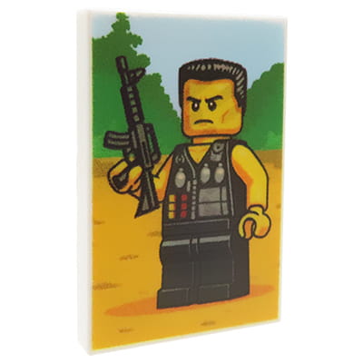 NAH Customs - Movie poster 1 cinema advertisement custom printed on 2x3 LEGO tile