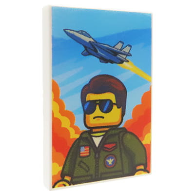 NAH Customs - Movie poster 3 cinema advertisement custom printed on 2x3 LEGO tile
