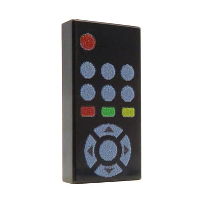 NAH Customs - TV remote control custom printed on 1x2 LEGO tile